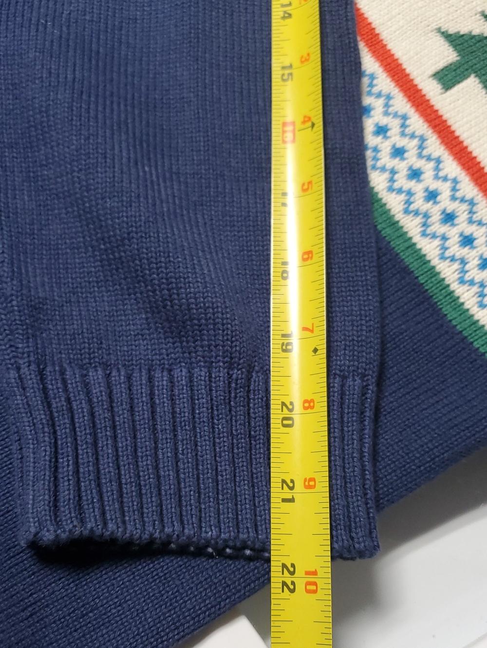 Womens Hanna Andersson Winter Solstice Holiday Sweater Size Small Blue Fairisle - Picture 13 of 15